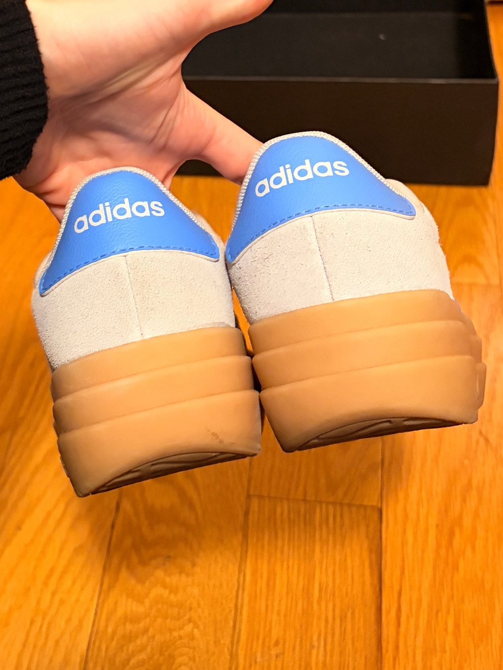 adidas Light Blue VL Court Bold Sneakers - Picture 6 of 11
